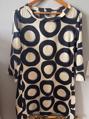 Alfani silk print dress tunic with pockets